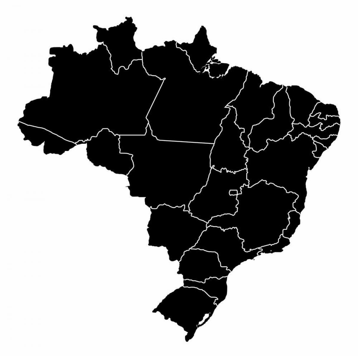 Mappa vettoriale del Brasile