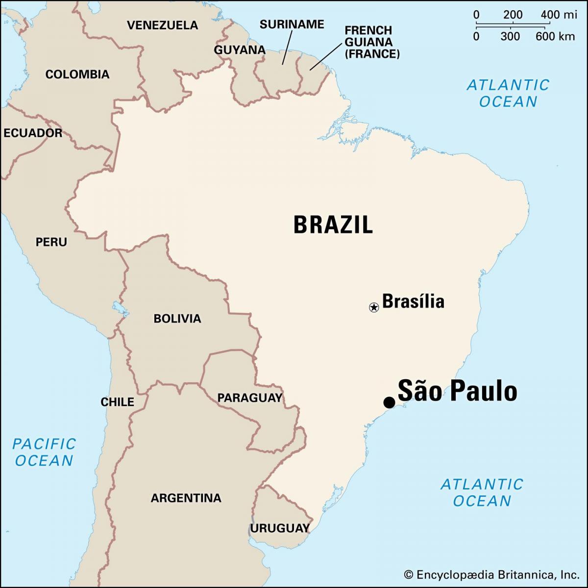 Mappa della capitale del Brasile